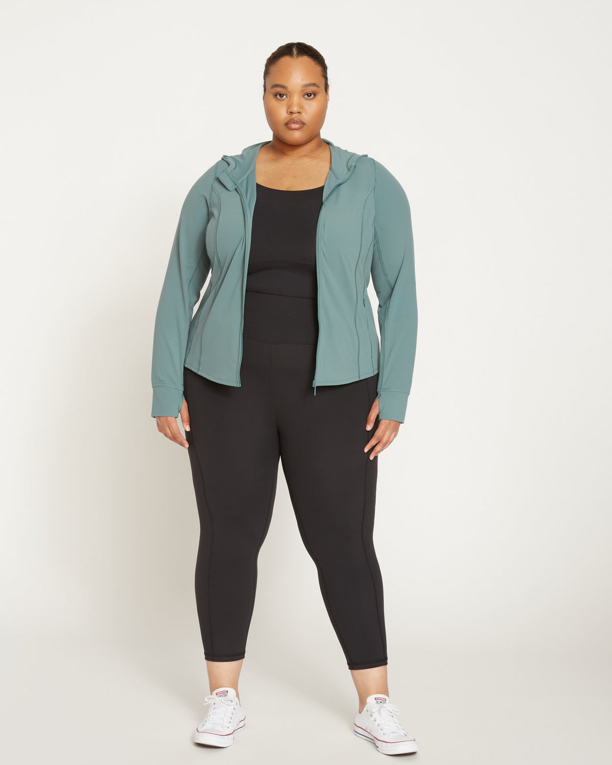 Next-to-Naked Cropped Pocket Legging - Black