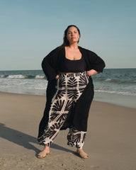 Verbena Voile Pants - Ink Bloom Print