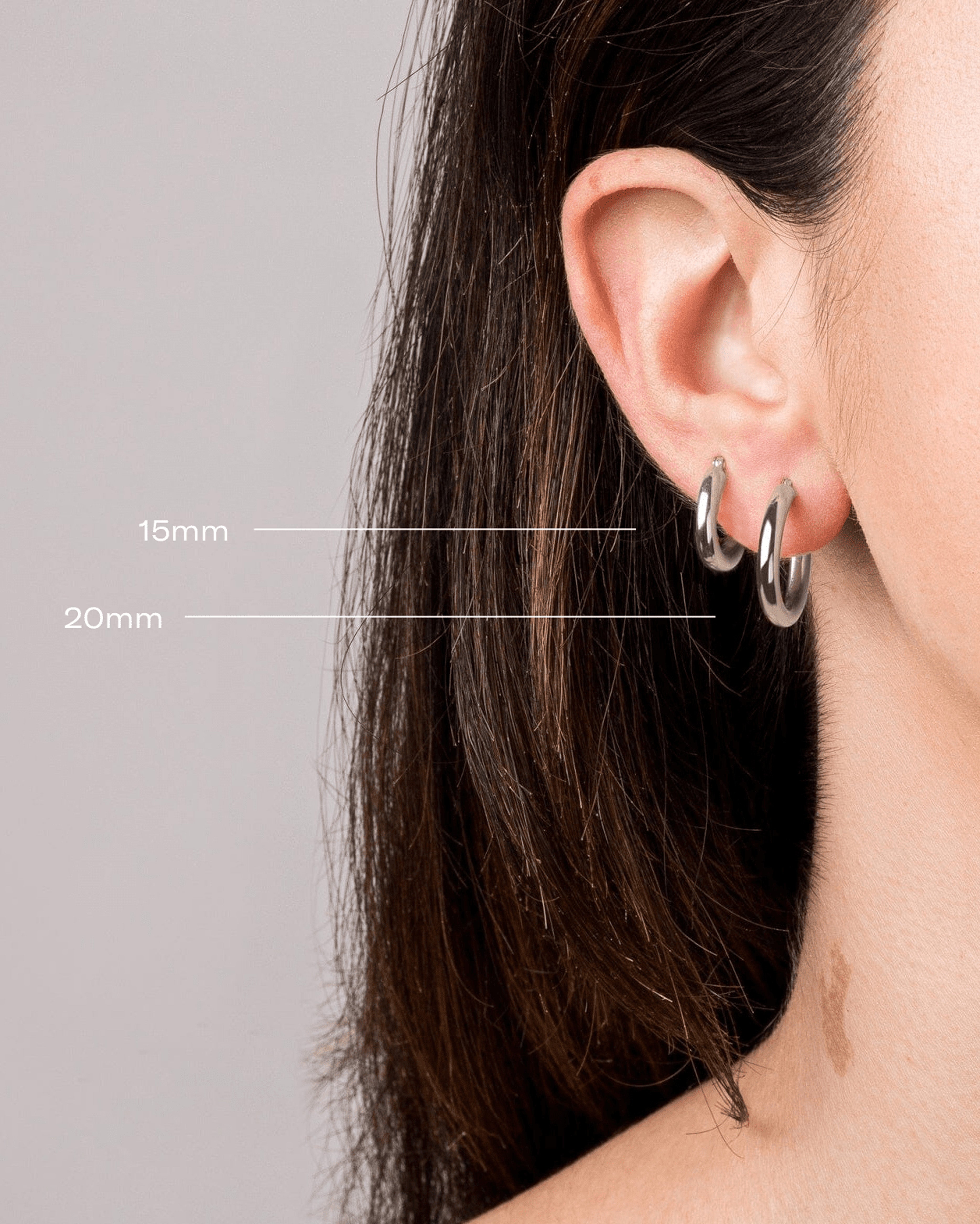 Aurate Silver Hoop Earrings