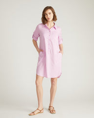Linen Rubicon Shirtdress - Lilac