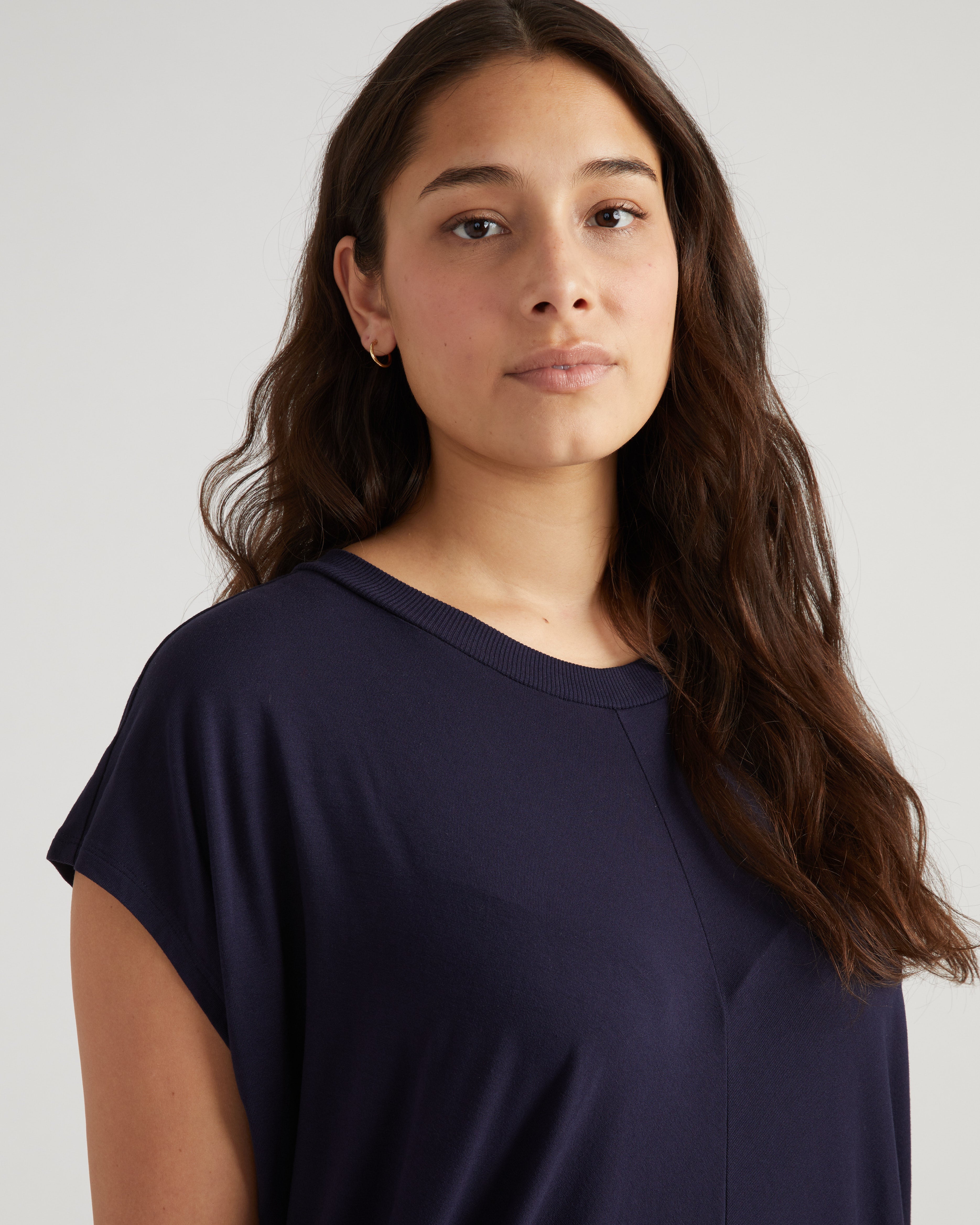 Carrea Relaxed Liquid Jersey Dress - Midnight