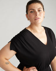 Minetta Liquid Jersey Dress - Black