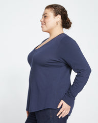 Long Sleeve V Rex - Midnight