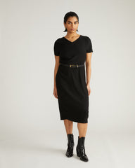 Mary Double Luxe Dress - Black