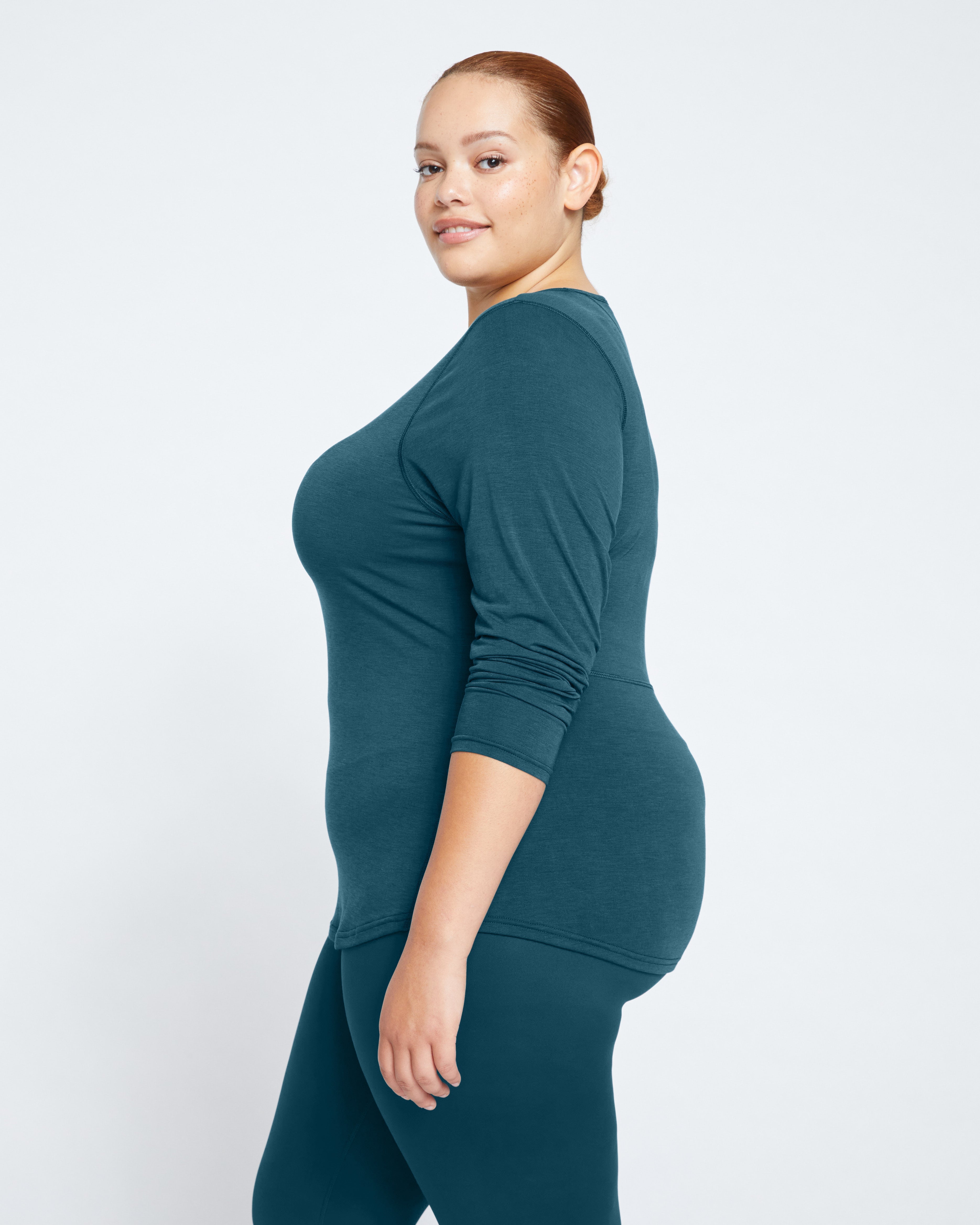 Mia Long Sleeve Movement Tee - Deep Sea