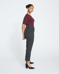 Cigarette Ponte Pants - Graphite