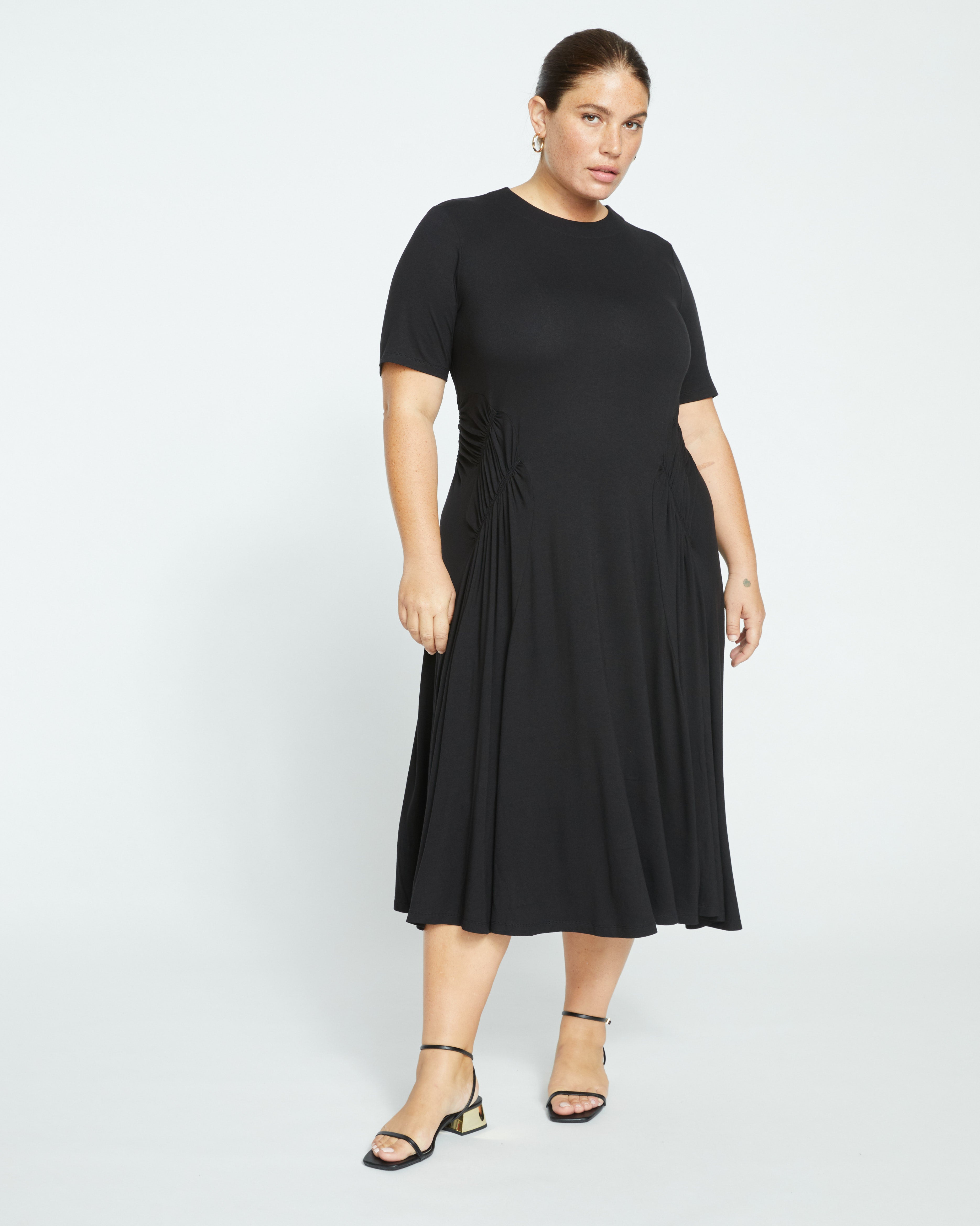 Devi Liquid Jersey Dress - Black