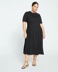 Devi Liquid Jersey Dress - Black