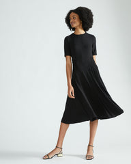 Devi Liquid Jersey Dress - Black