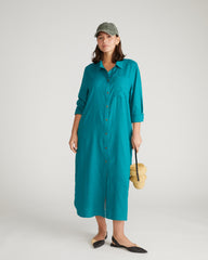 Odeon Linen Shirtdress - Aurora