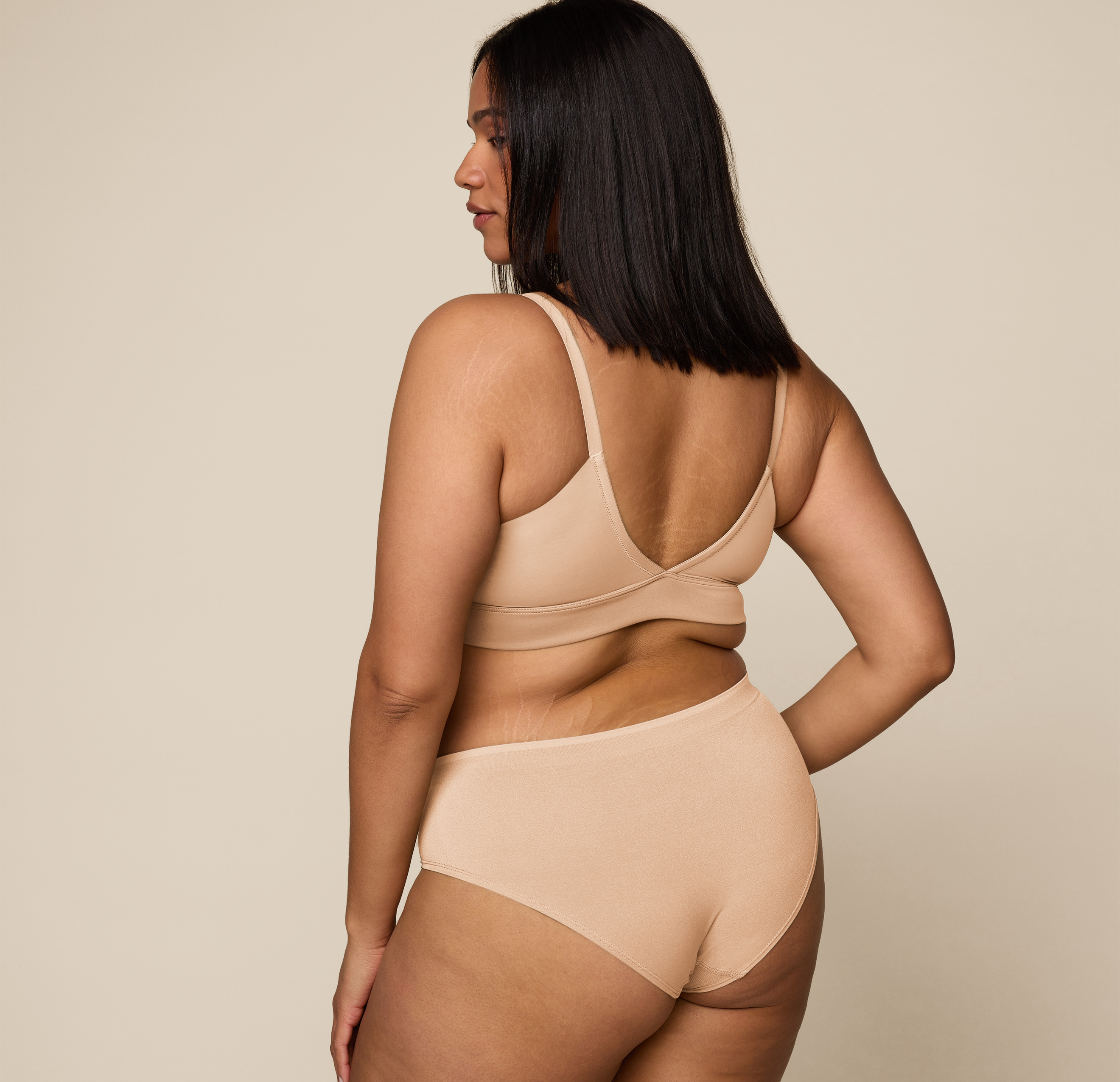 Bliss Triangle Bralette - Beige