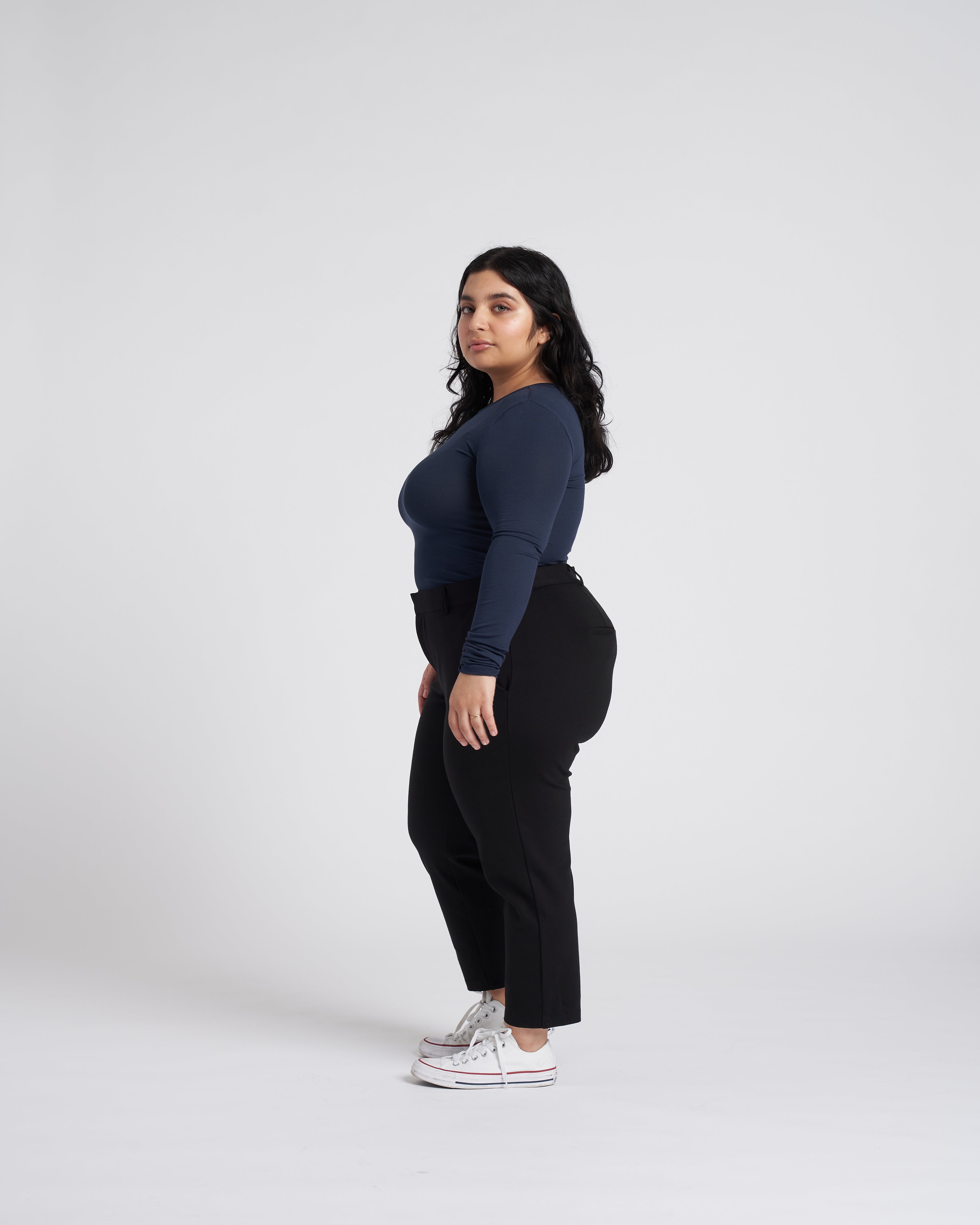 Petite Cigarette Pants - Black