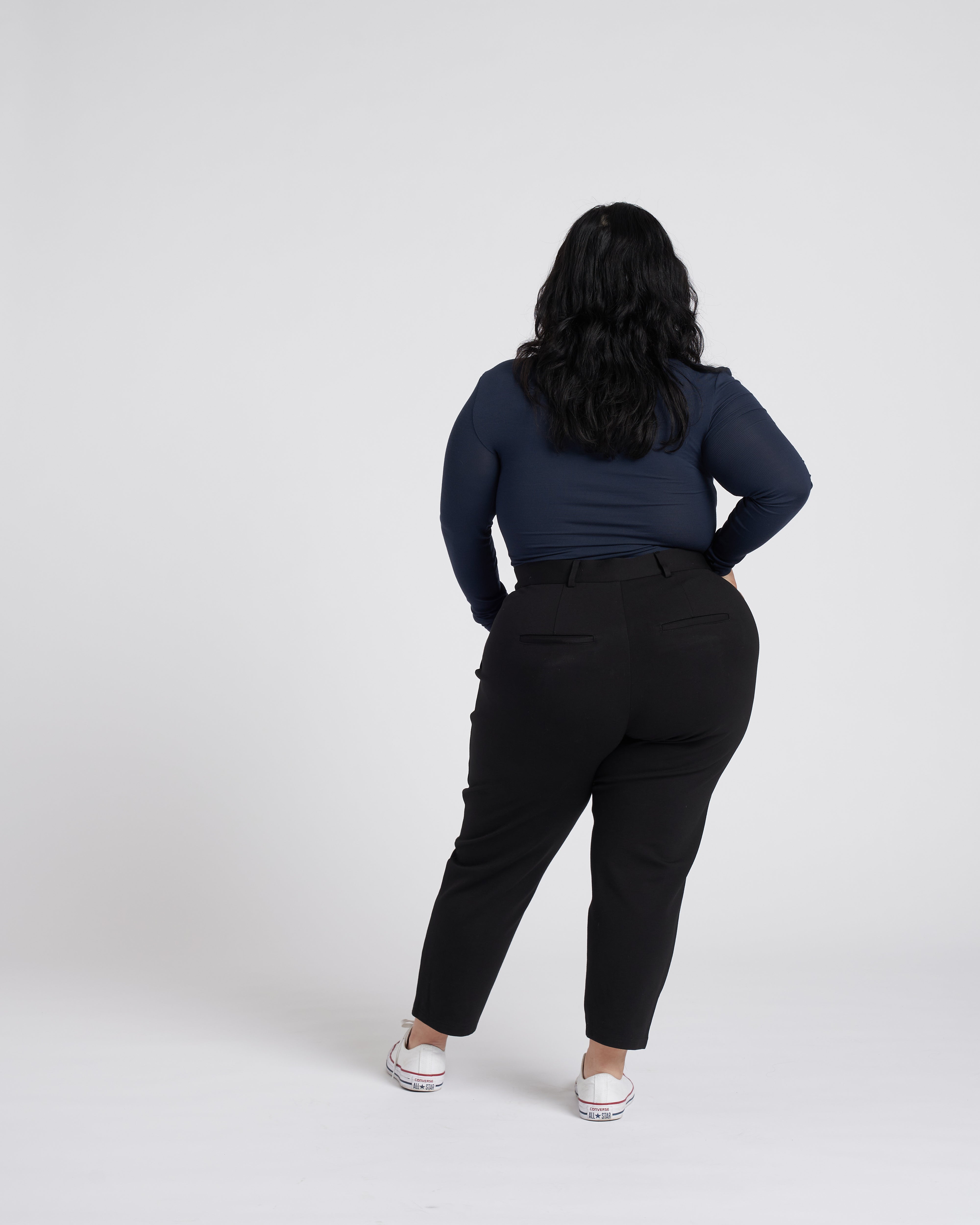 Petite Cigarette Pants - Black