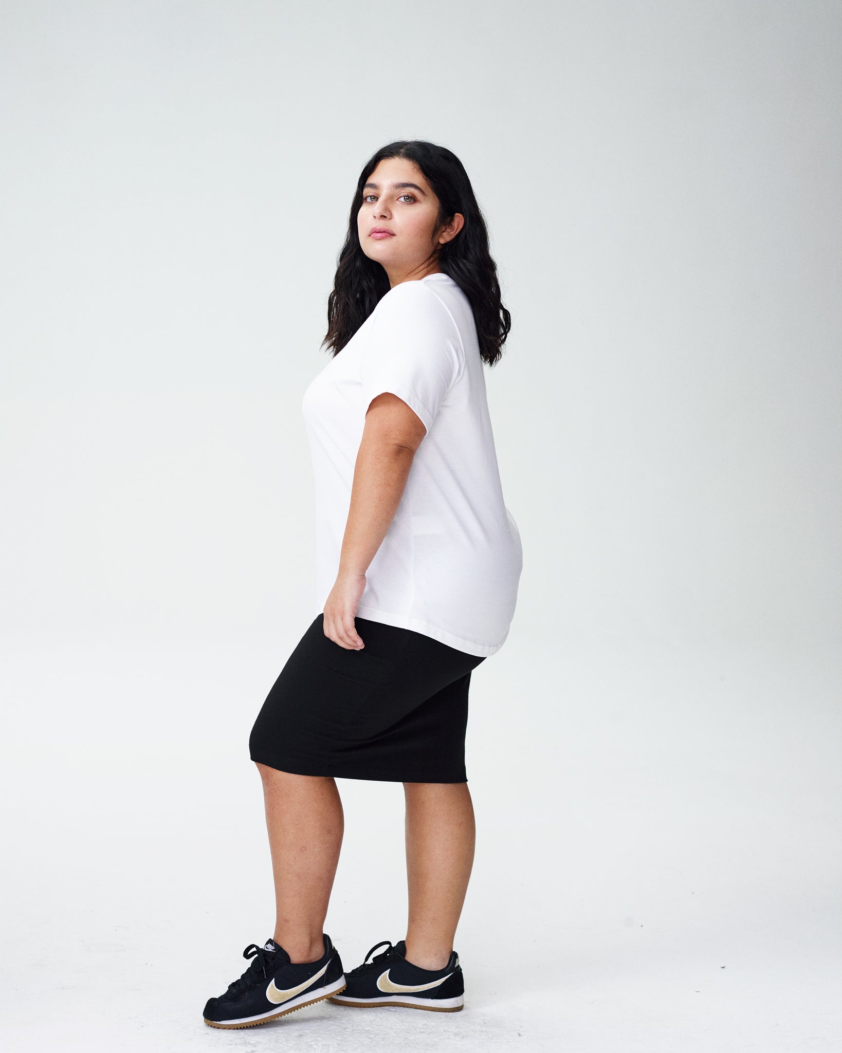 Signature Petite Tee Rex - White
