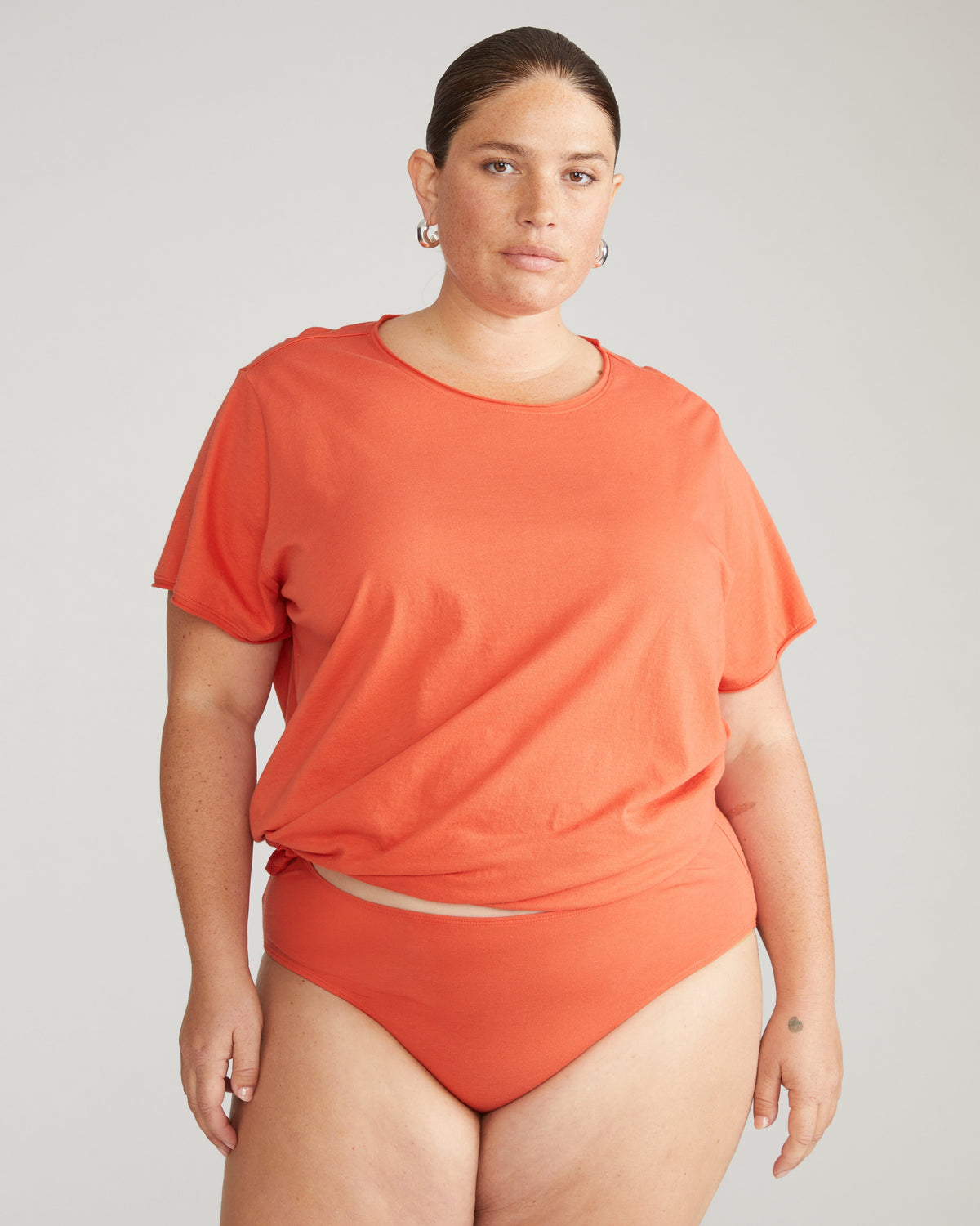 Pima Cotton Mid Rise Bikini - Sweet Berry