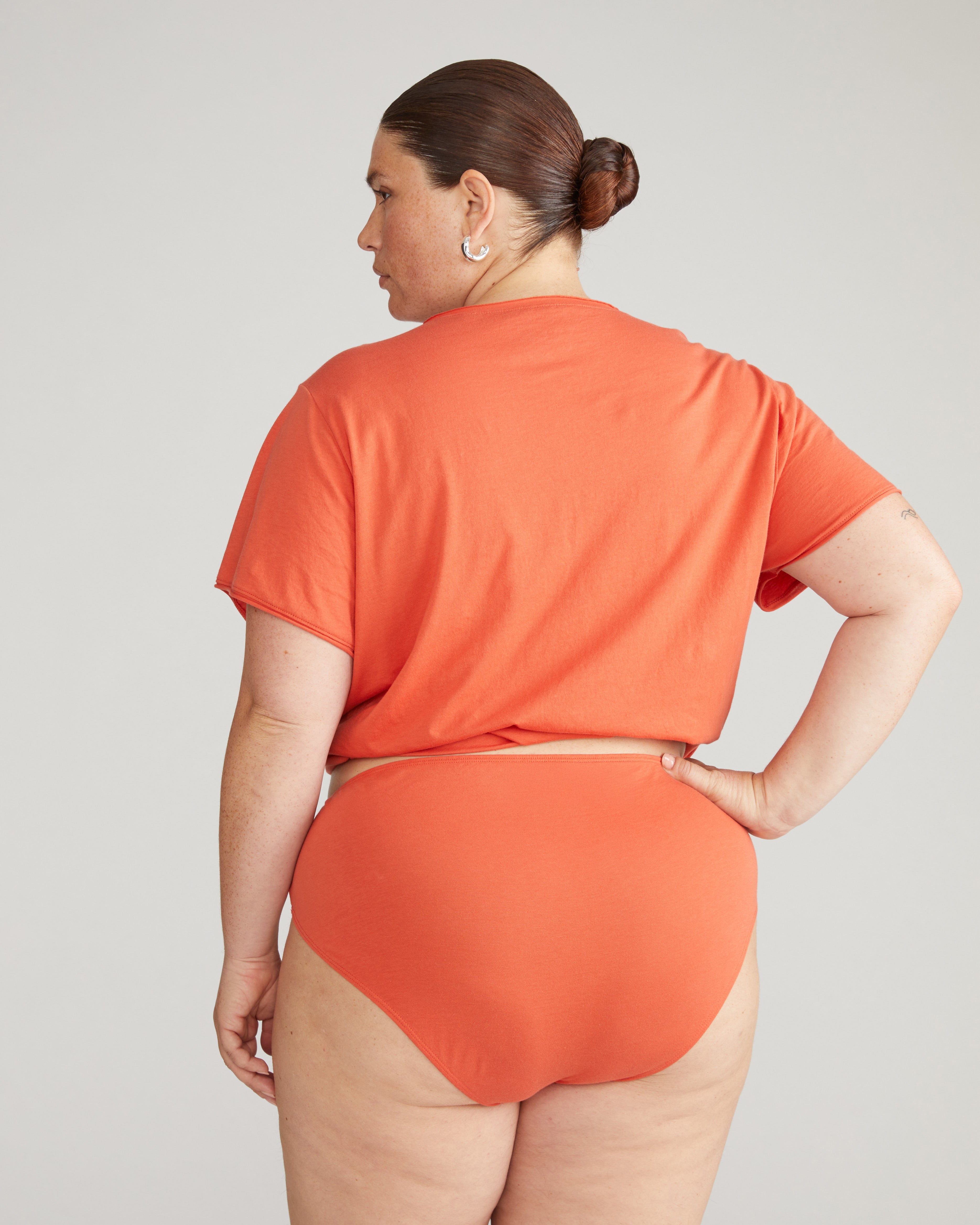 Pima Cotton Mid Rise Bikini - Sweet Berry