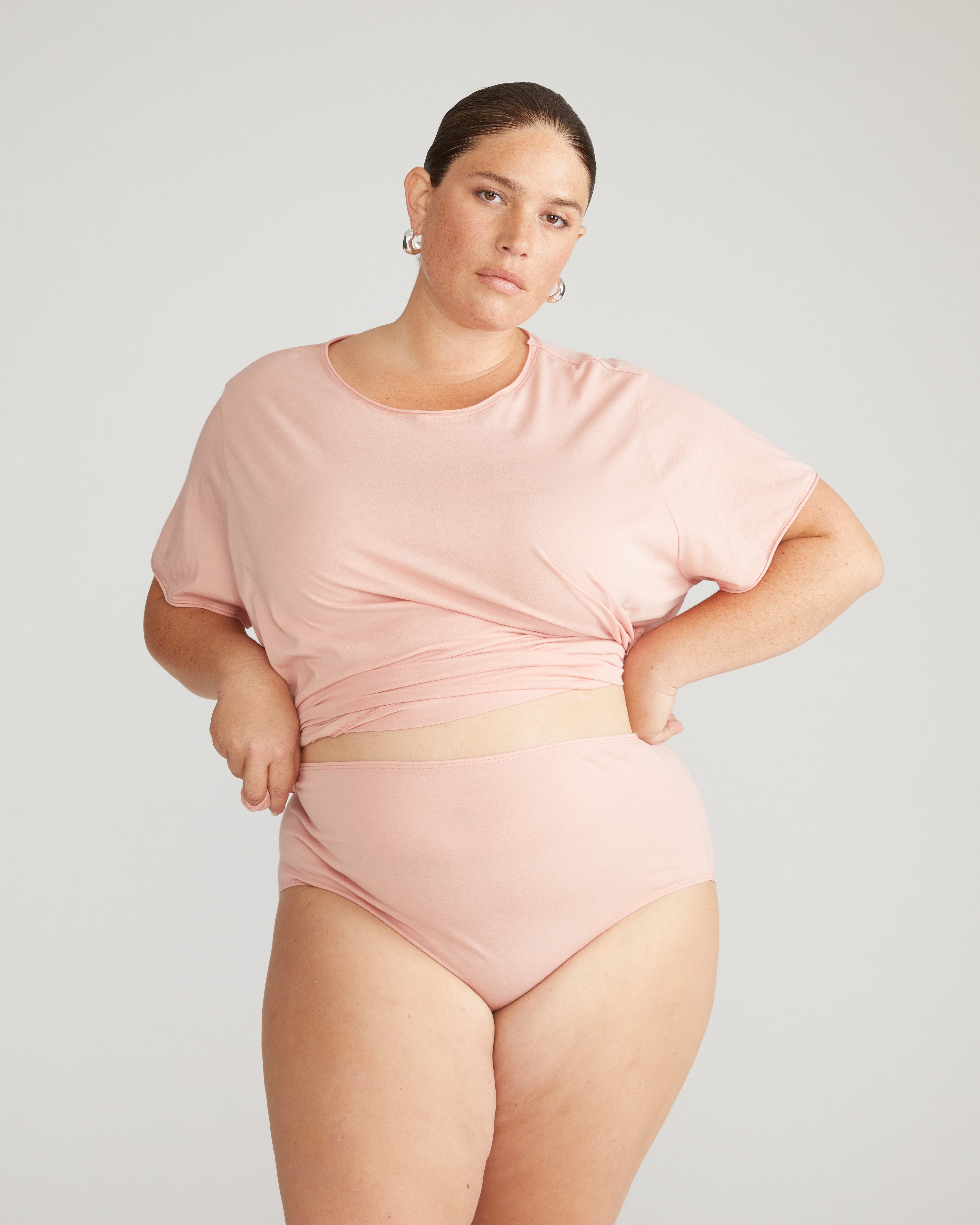 Pima Cotton Lounge Tee - Pink