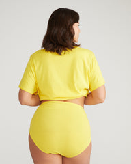 Pima Cotton Full Coverage Briefs - Yellow