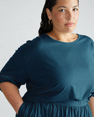 Pina Long Sleeve Lounge Tee - Deep Sea