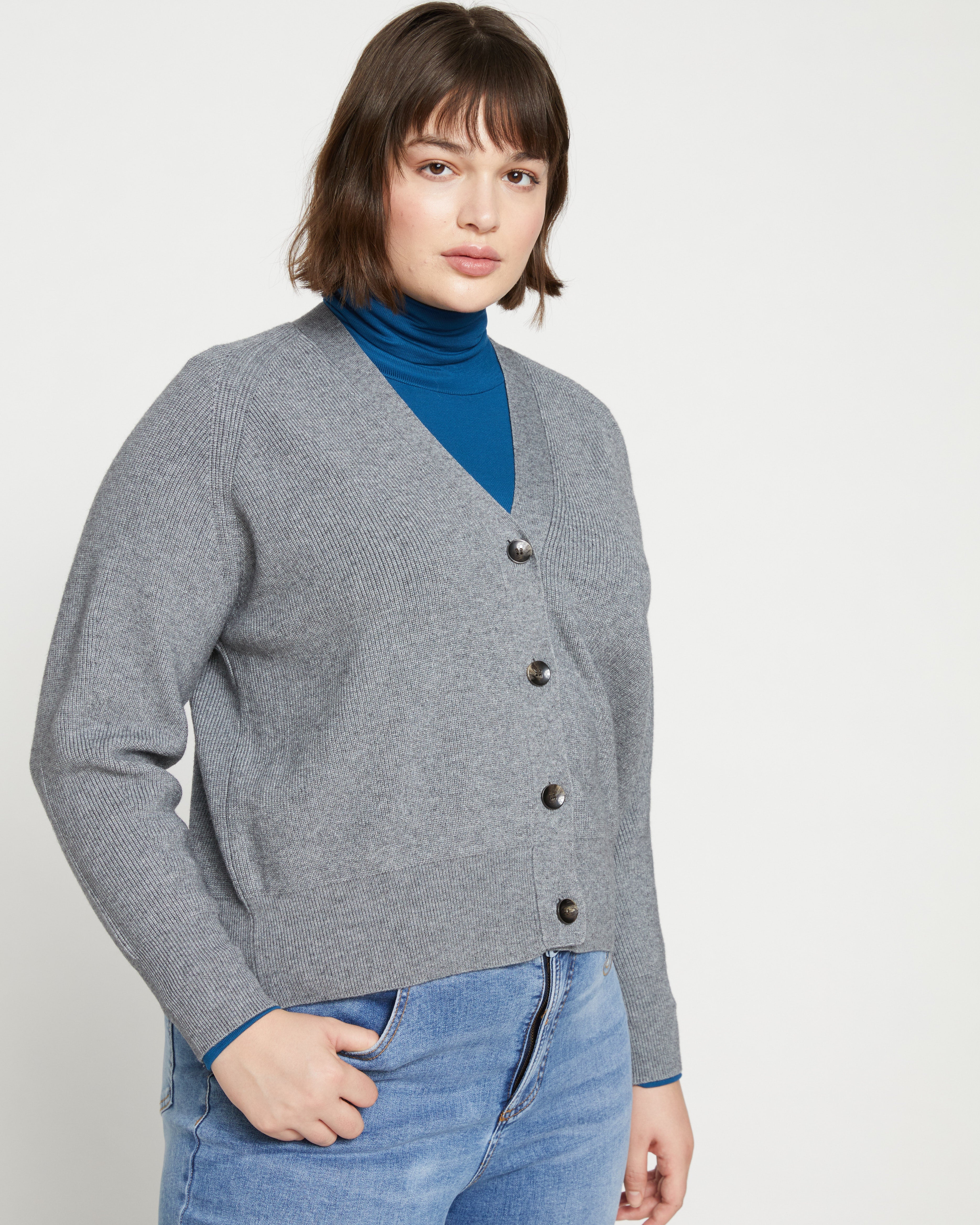 Better-Than-Wool Cardigan - Heather Grey