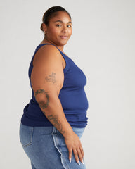 Roitfeld Ribbed Tank - Cenote