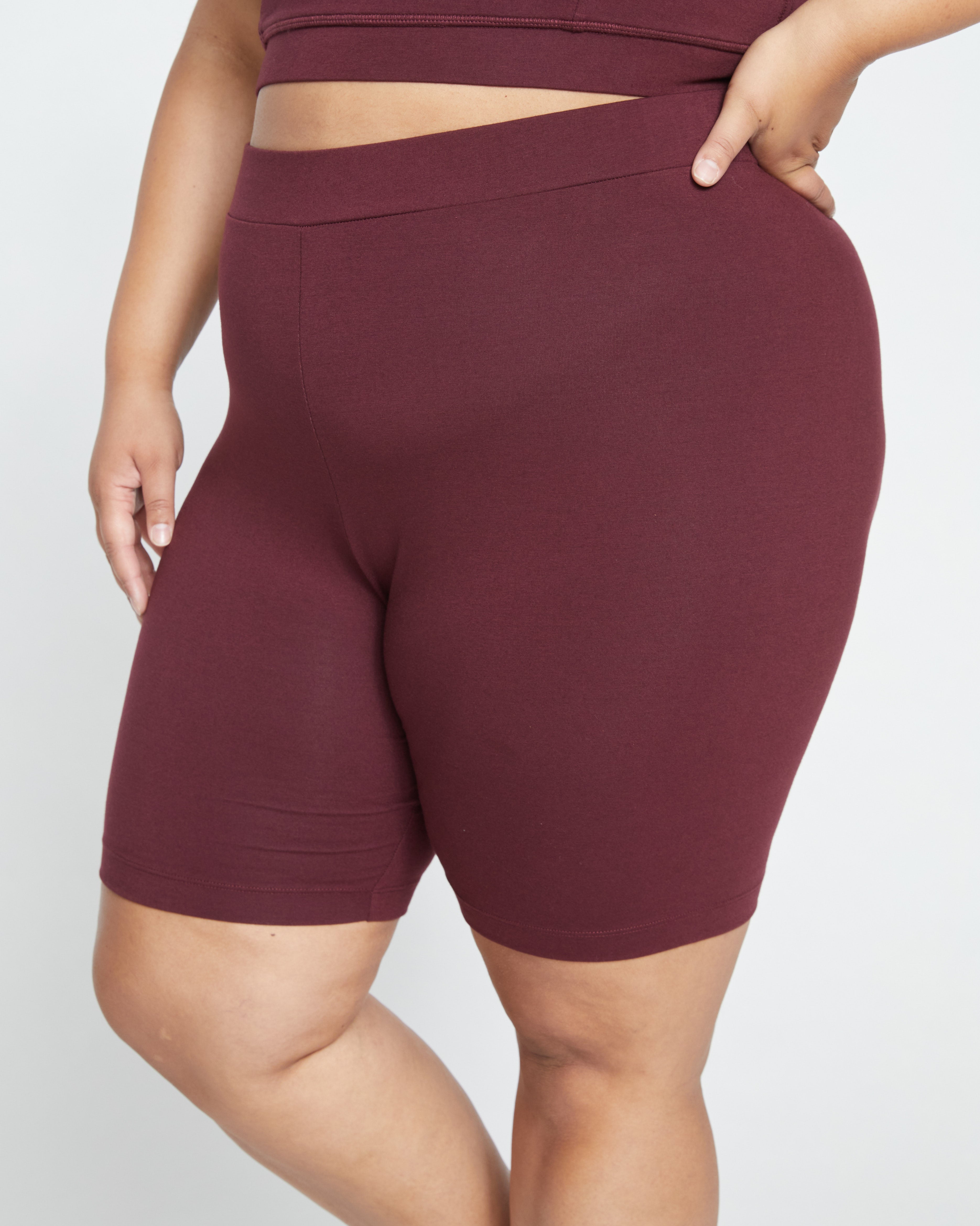 Roya Bike Shorts - Black Cherry