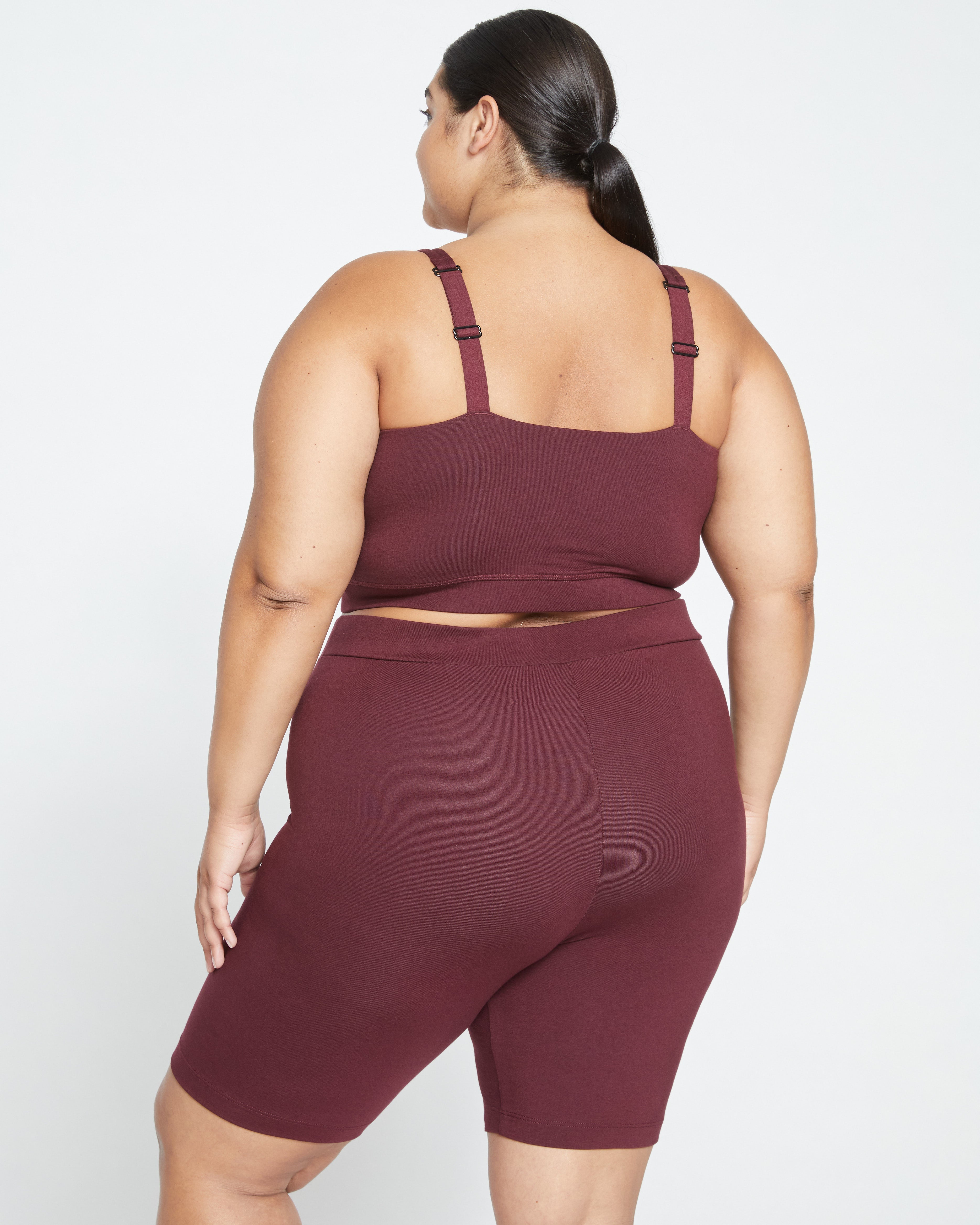 Roya Bike Shorts - Black Cherry