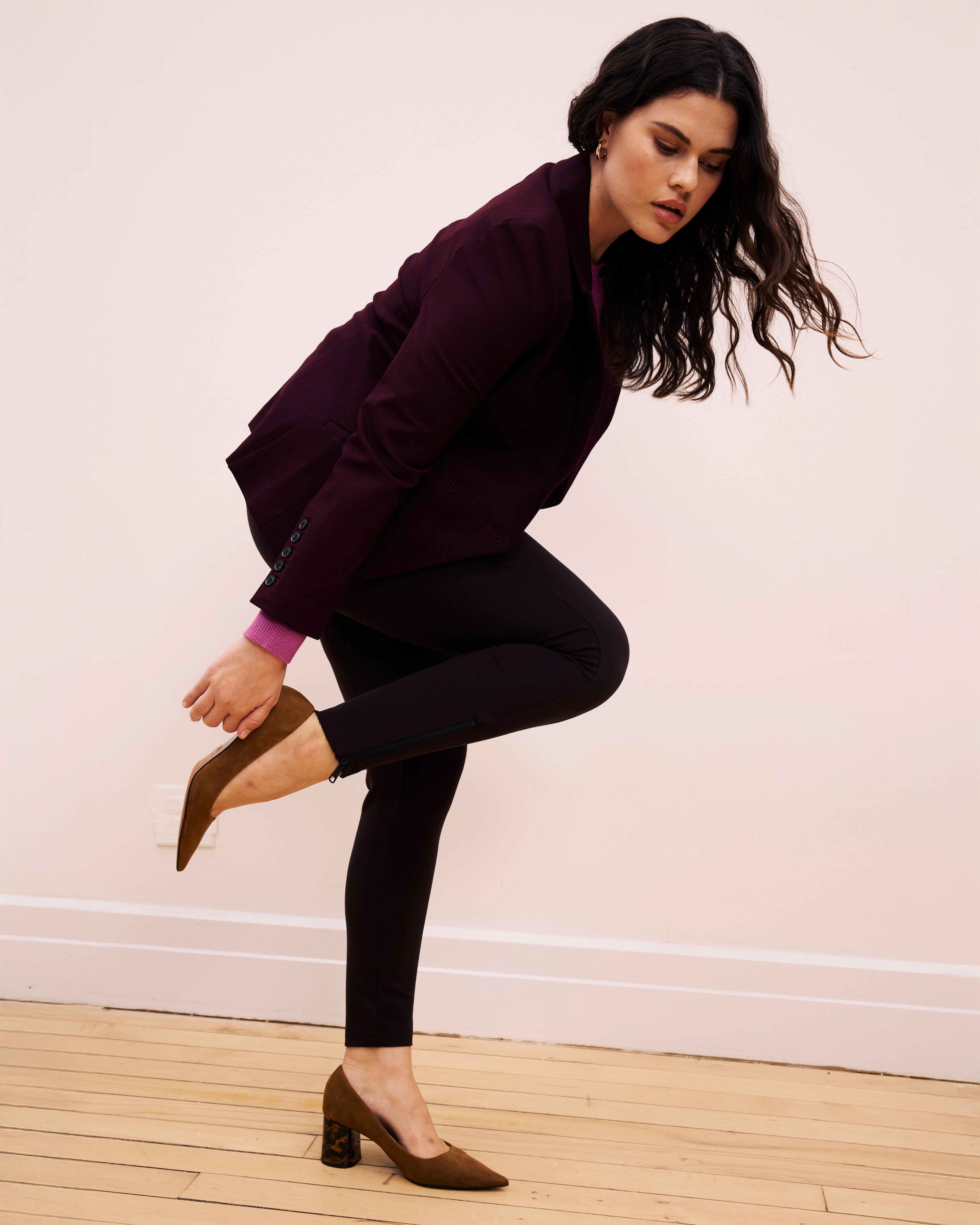 Moro Pocket Signature Ponte Pants - Espresso