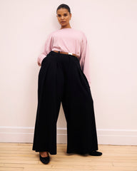Palais Wide Leg Ponte Pants - Black