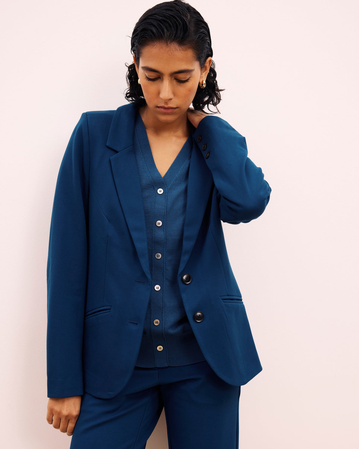 Beas Ponte Blazer - Deep Teal