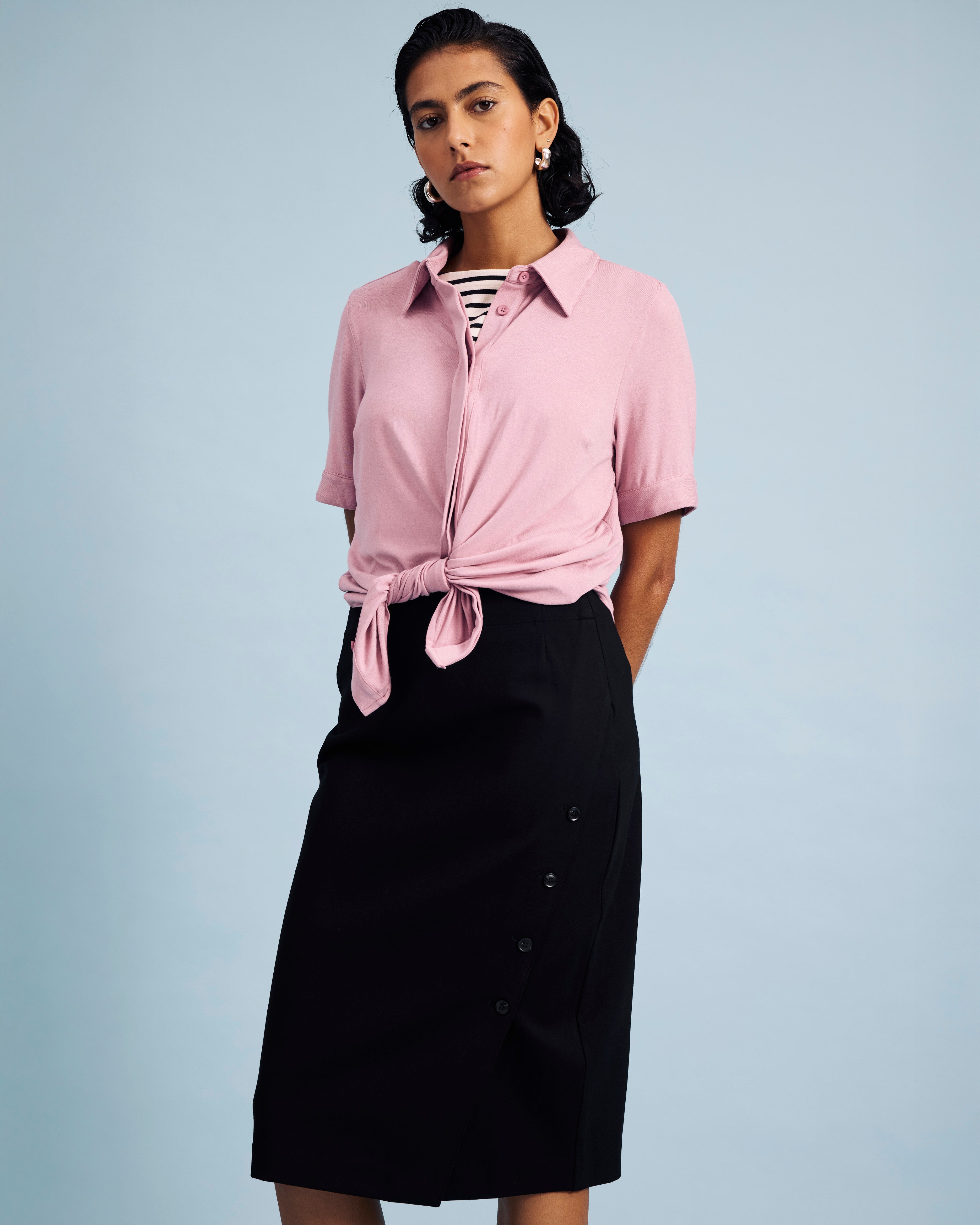 Anya Ponte Skirt - Black