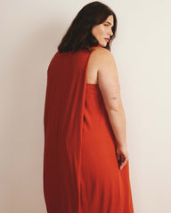 Pearl Divine Jersey Dress - Warm Russet