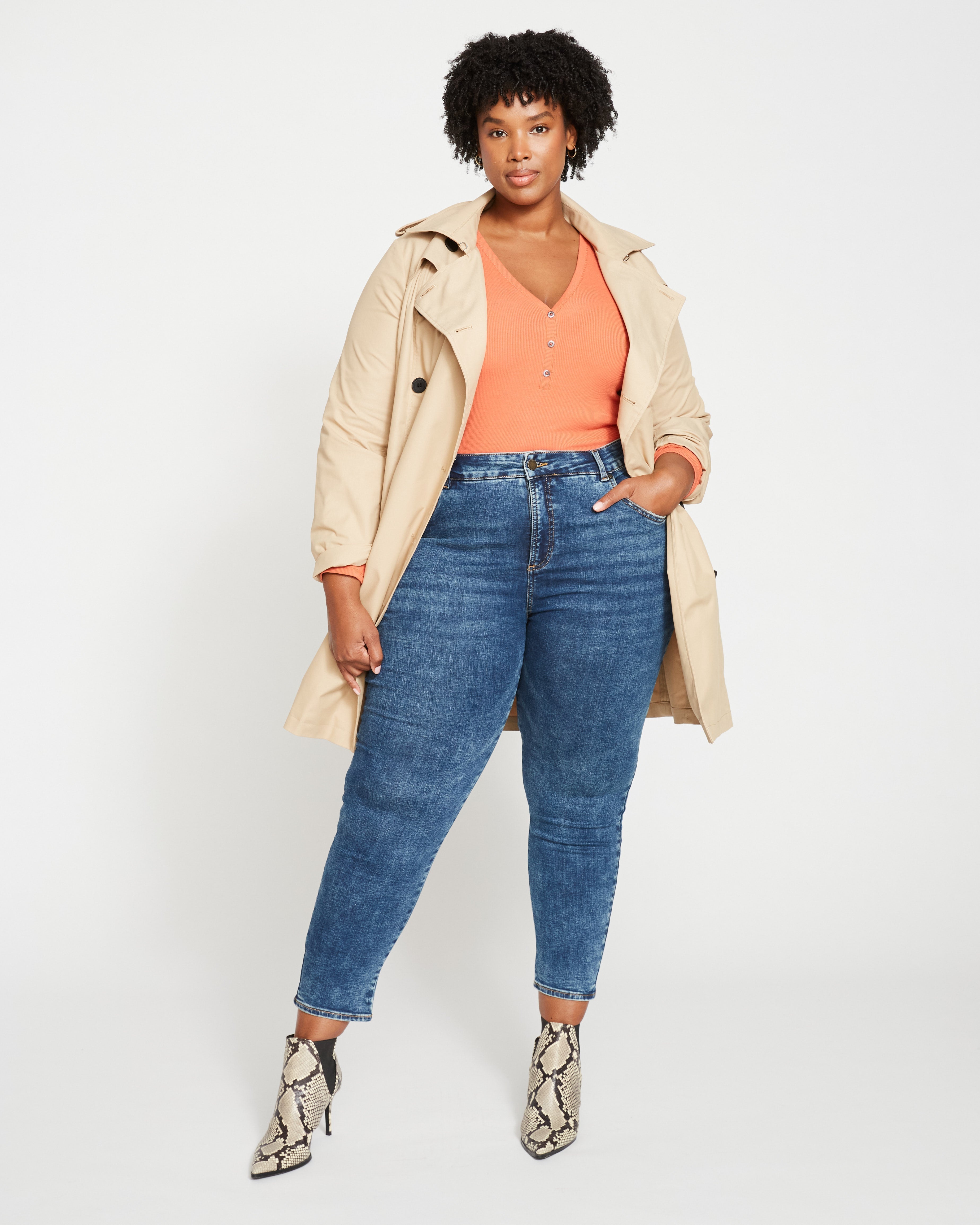 Derjon Trench Coat - Khaki