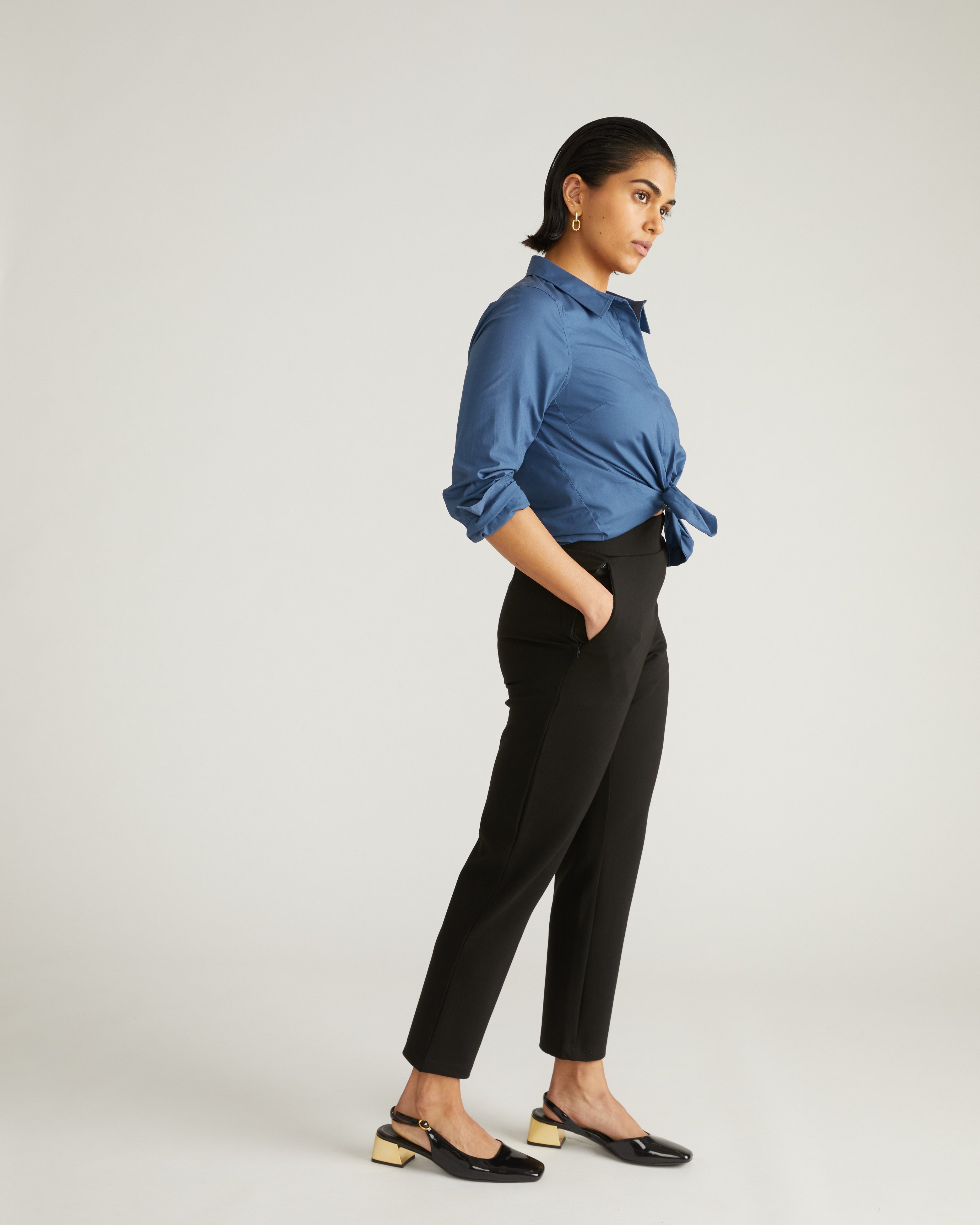 Smart Signature Ponte Pants - Black