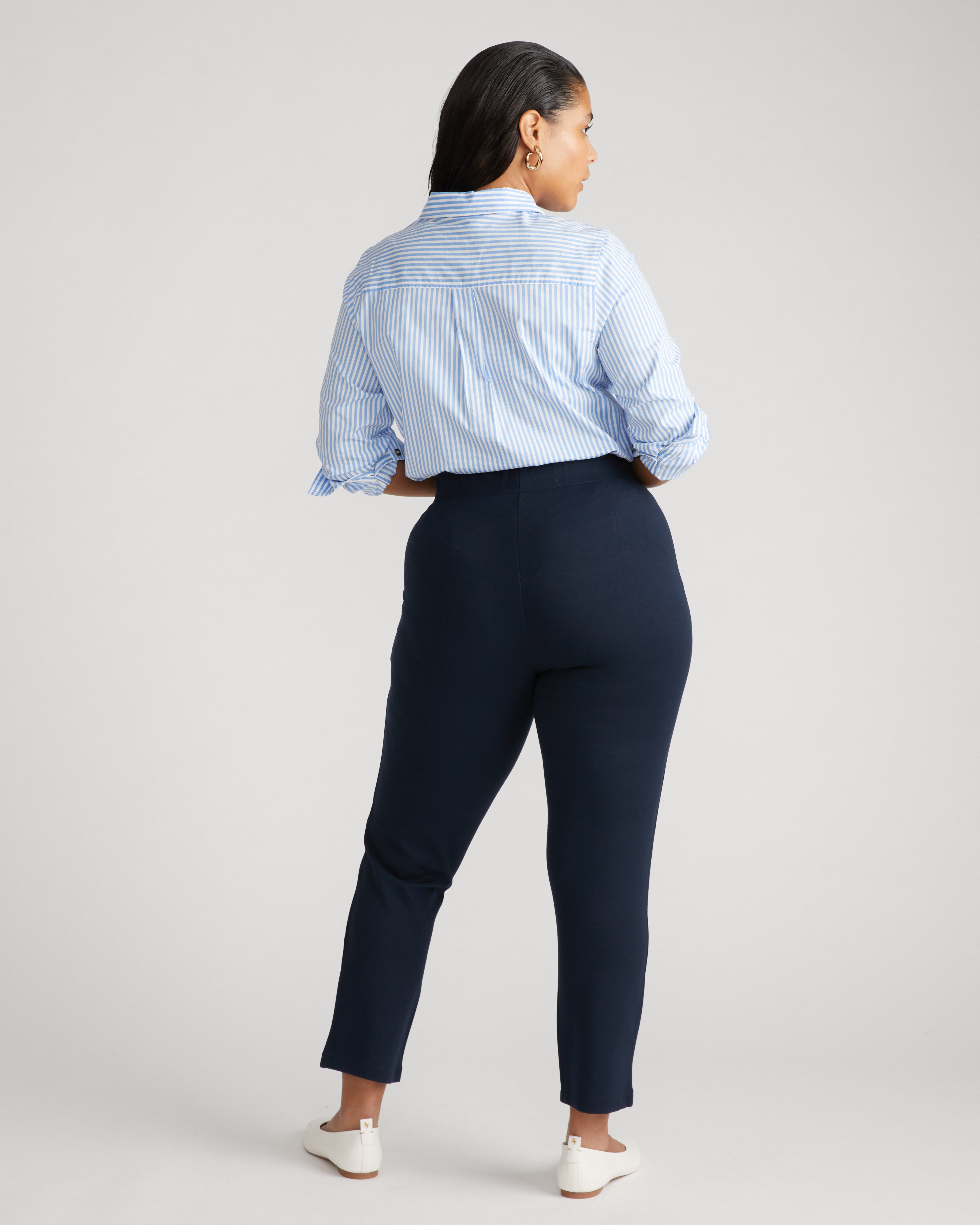 Smart Signature Ponte Pants - Navy
