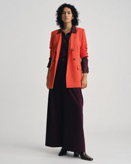 All Day Warren Double Breasted Blazer - Poppy