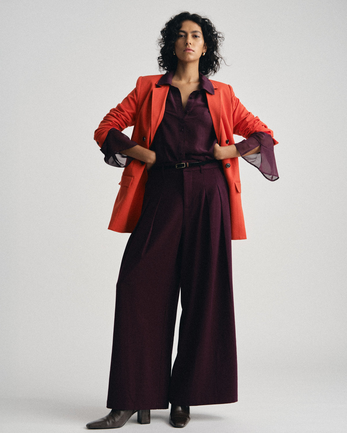 All Day Palais Wide Leg Pants - Gamay