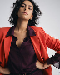 Evie Chiffon Blouse - Gamay