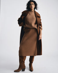 Risa Sweater Skirt - Classic Camel