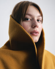 Asha Double Face Wool Coat - Mustard