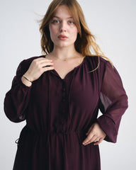 Karina Chiffon Dress - Gamay