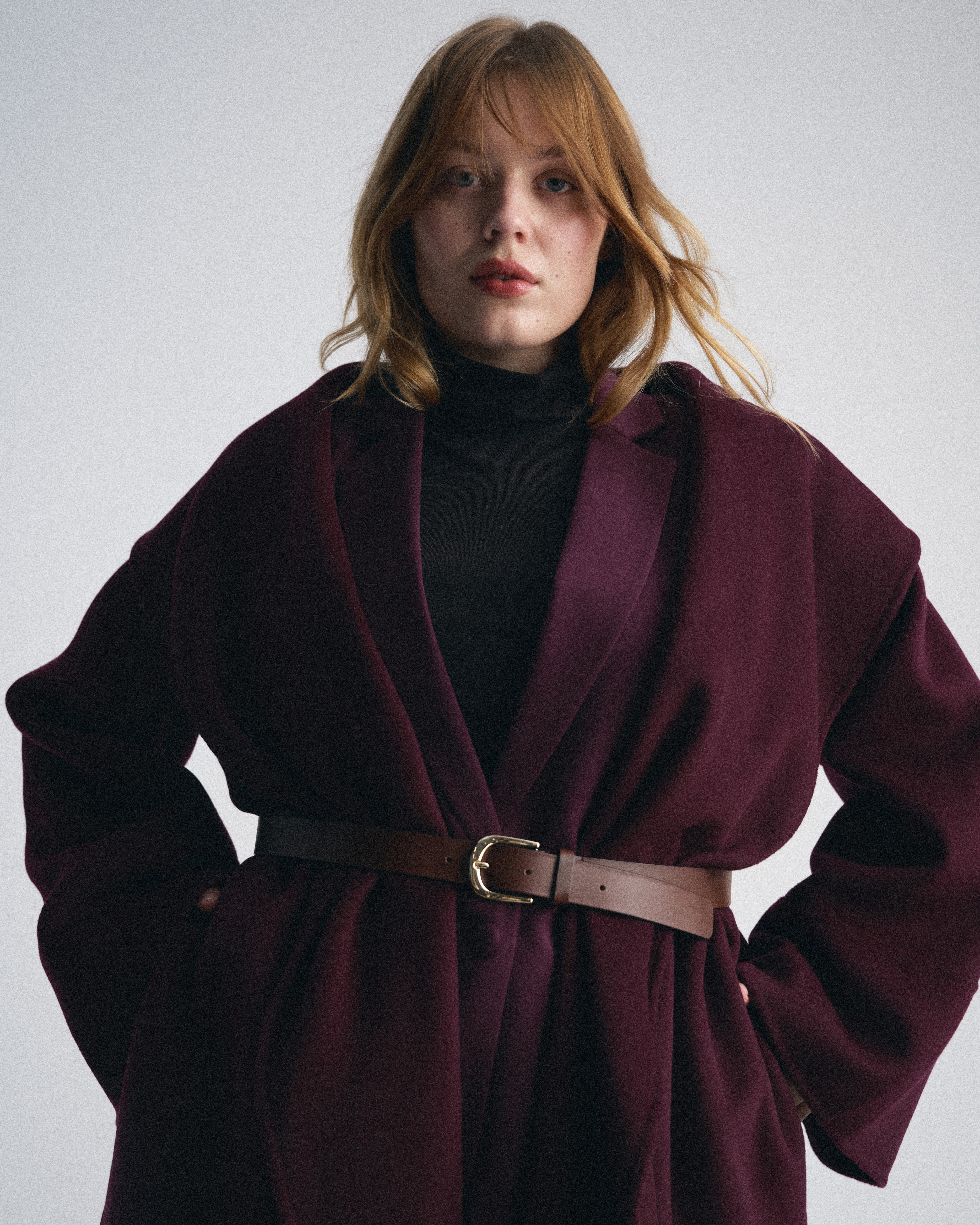 Asha Double Face Wool Coat - Gamay