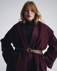 Asha Double Face Wool Coat - Gamay
