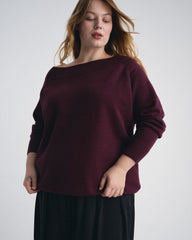 Noomi Cold Shoulder Sweater - Gamay