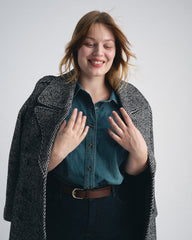 Callaghan Wool Coat - Herringbone