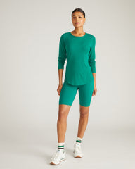 Mia Long Sleeve Movement Tee - Aventurine
