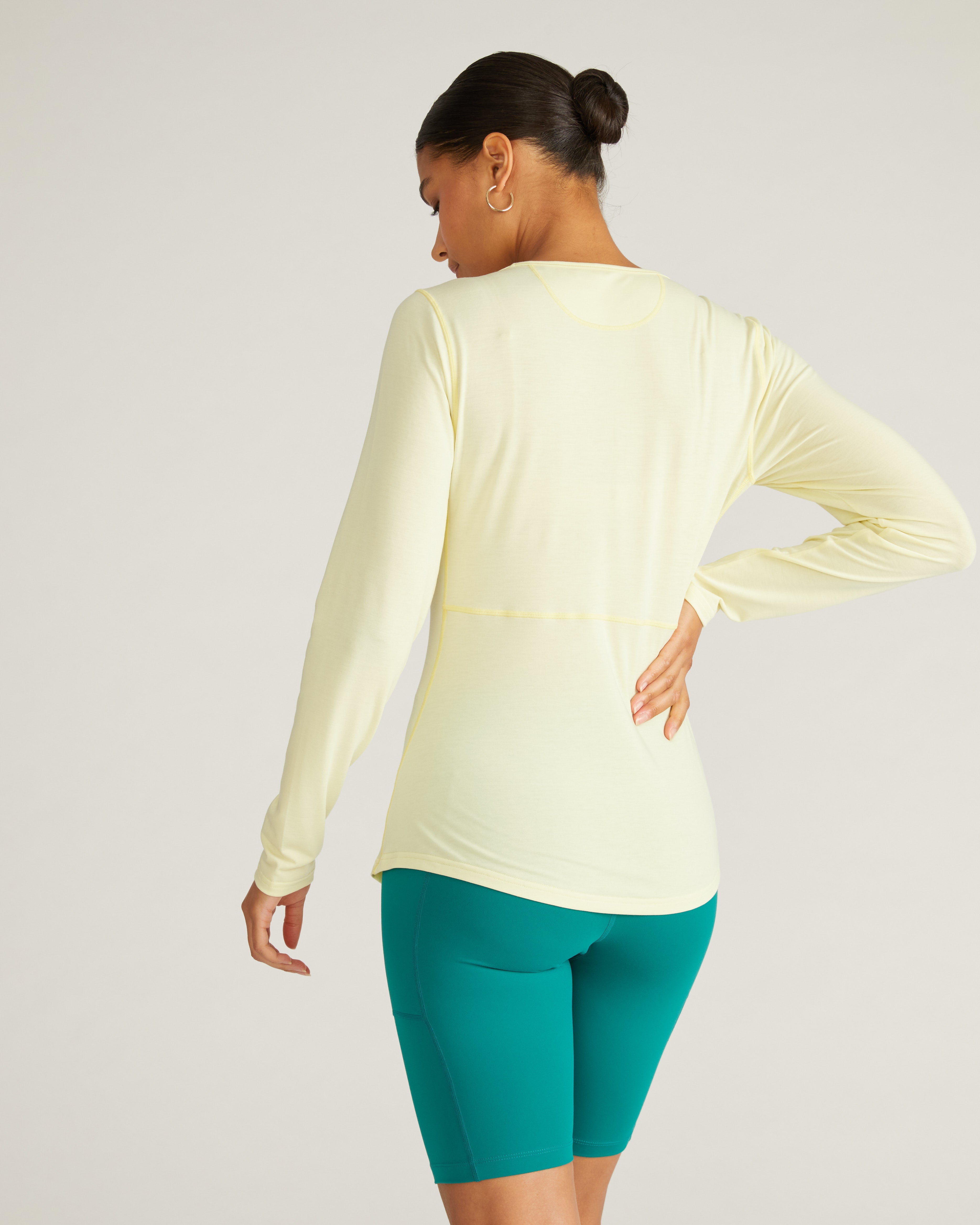 Mia Long Sleeve Movement Tee - Reed