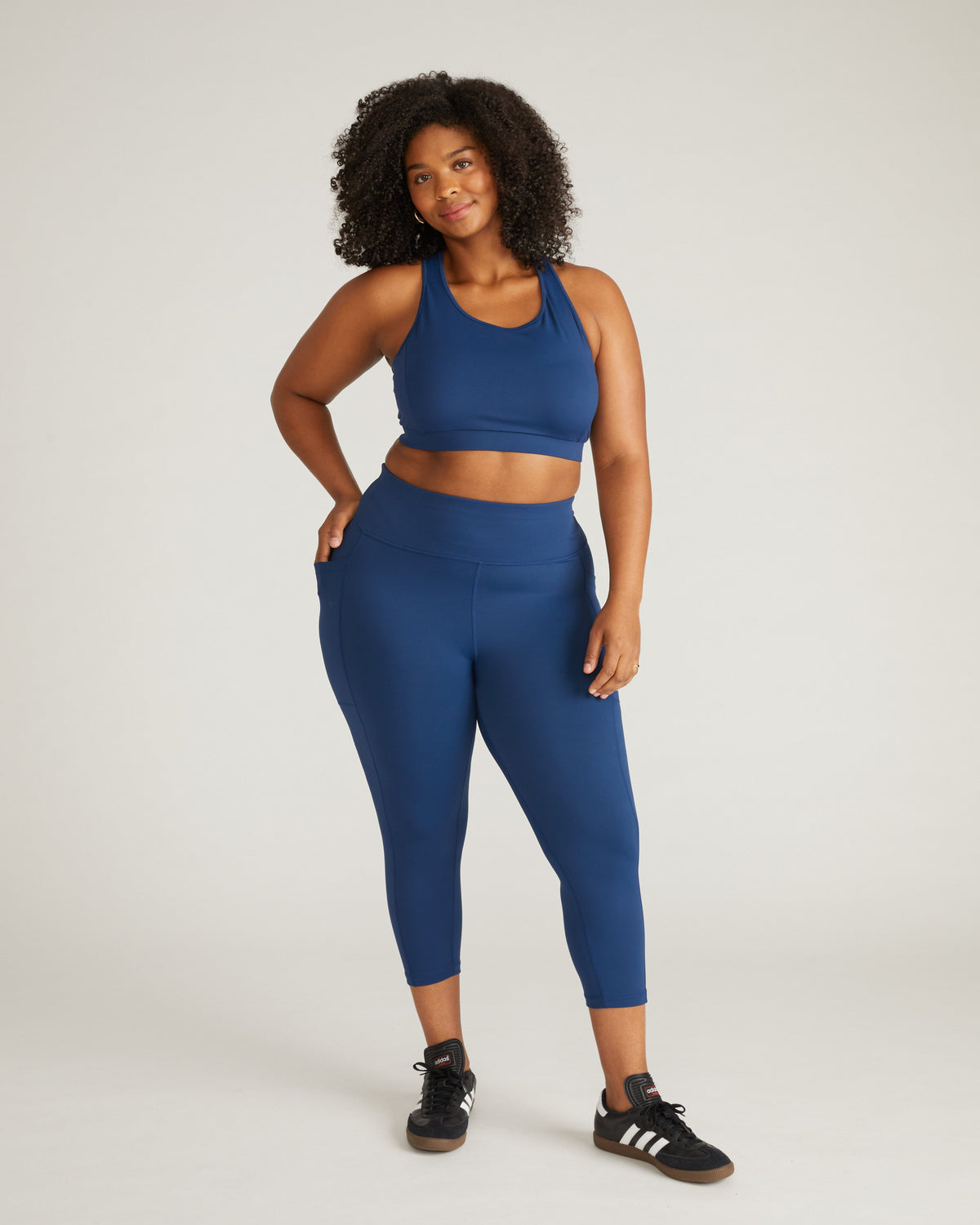 Next-to-Naked Cropped Pocket Legging - Pageant Blue