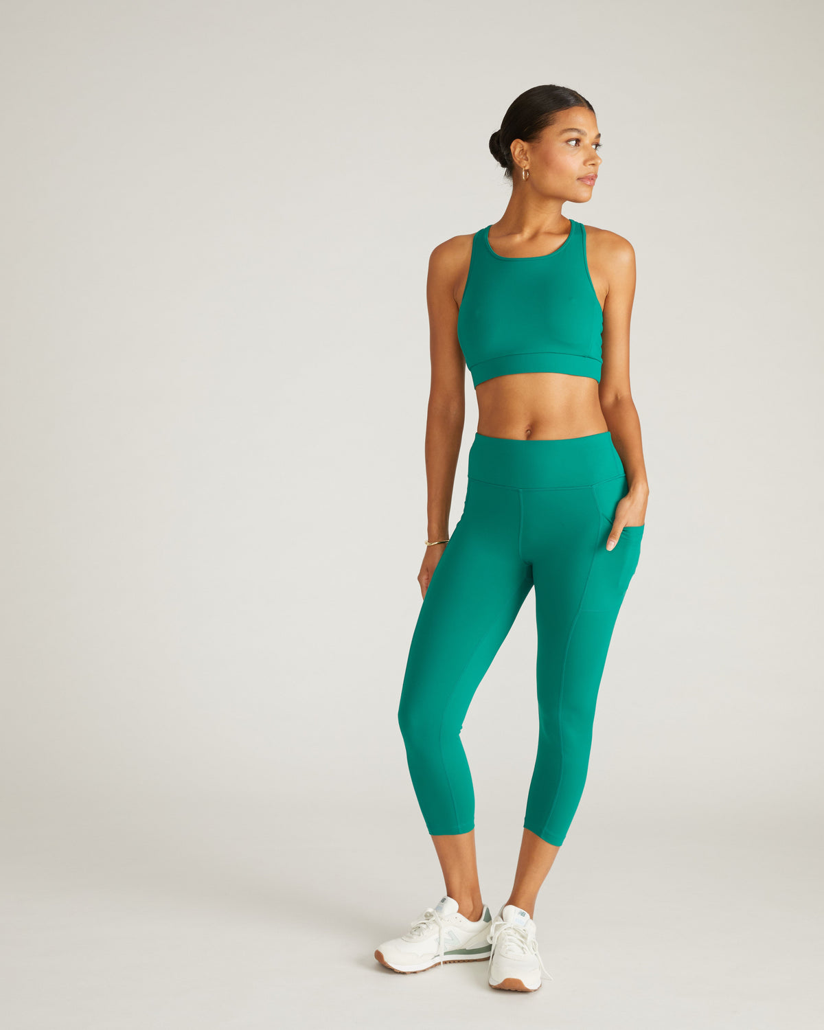 Next-to-Naked Cropped Pocket Legging - Aventurine