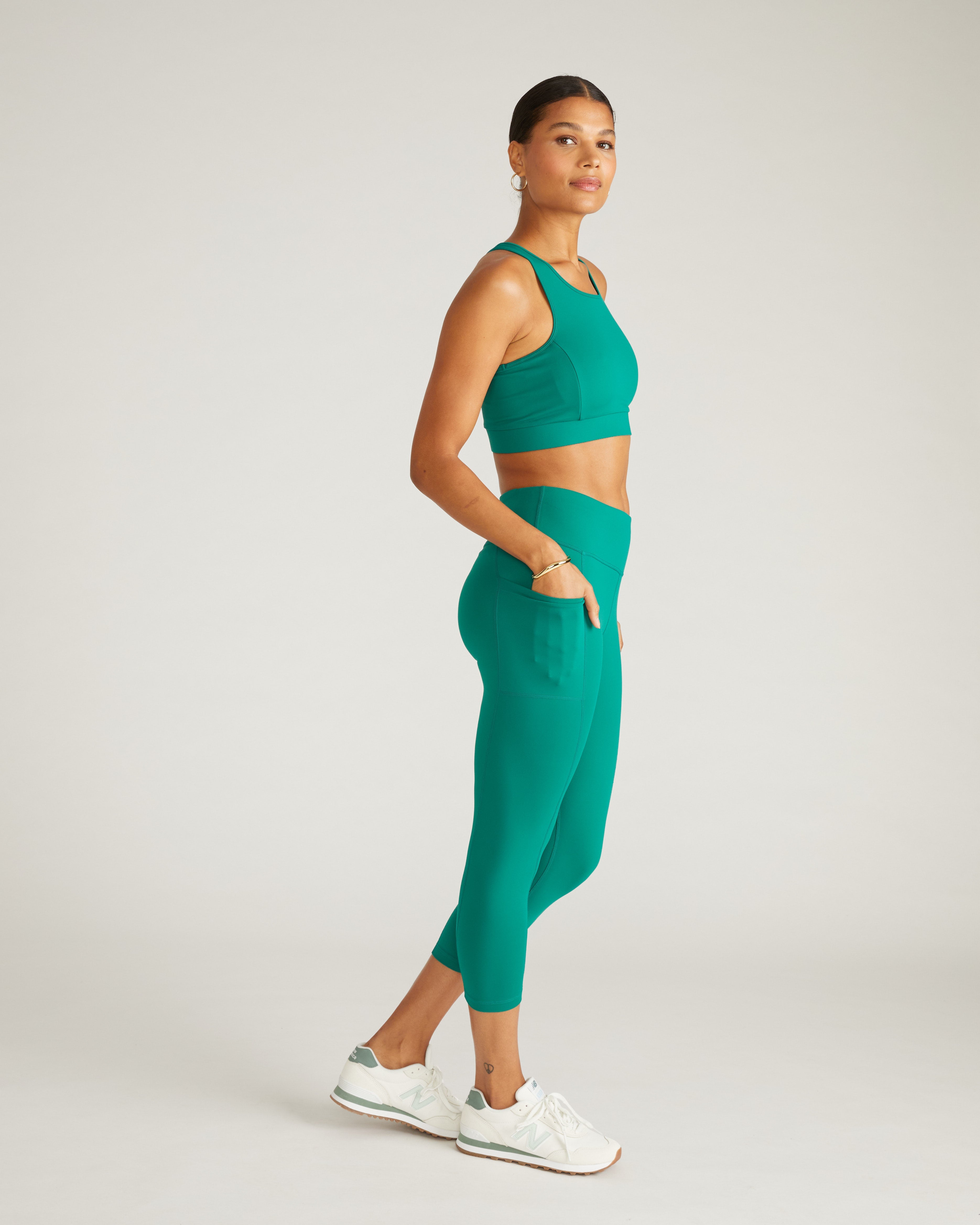 Next-to-Naked Cropped Pocket Legging - Aventurine